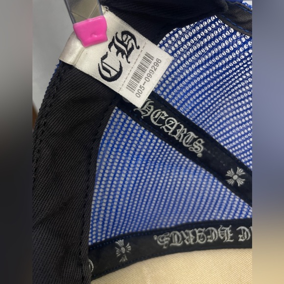 Chrome Hearts Hollywood Trucker Hat (Blue/White/Red) - Picture 4 of 5